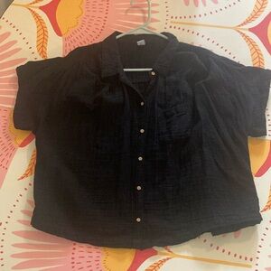 Black Button-Up Shirt